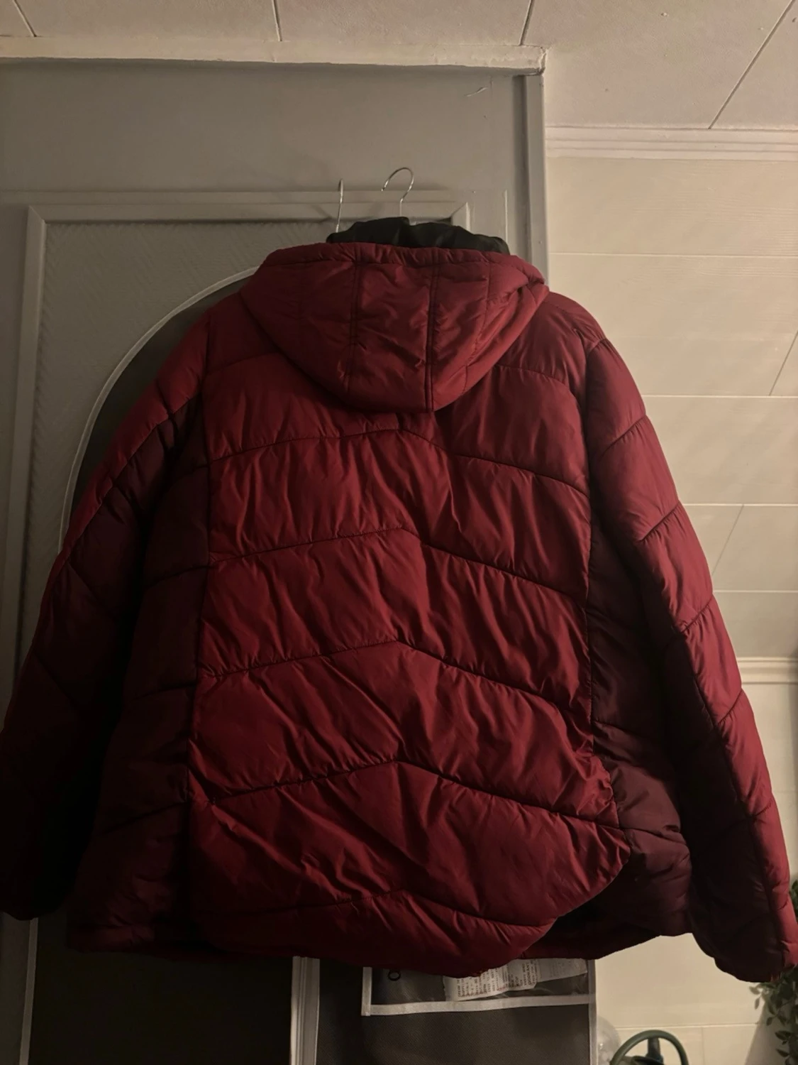 Vinröd pufferjacka High Mountain - 1