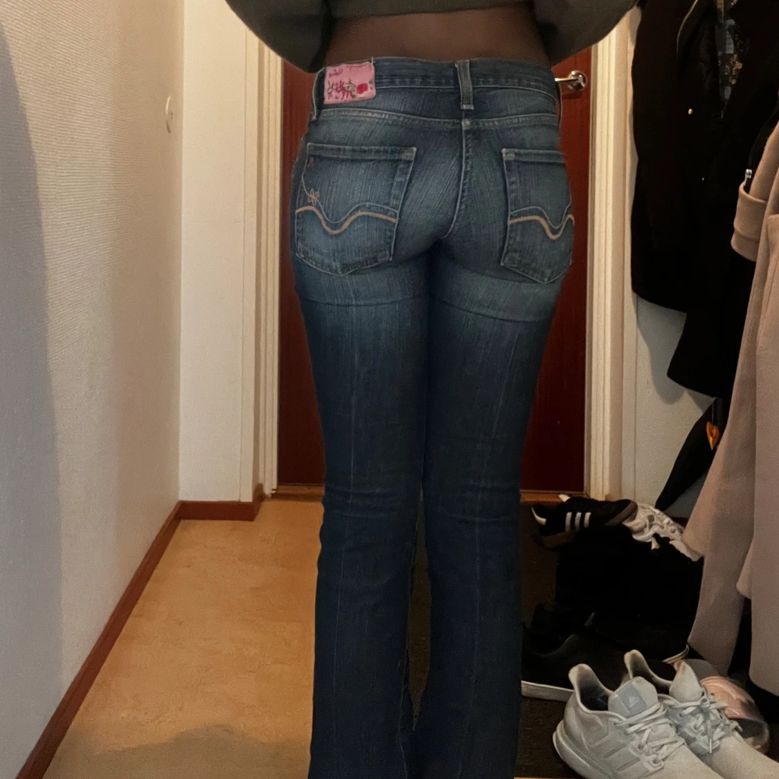 Blå bootcut jeans från Replay, W26 L34 - 1