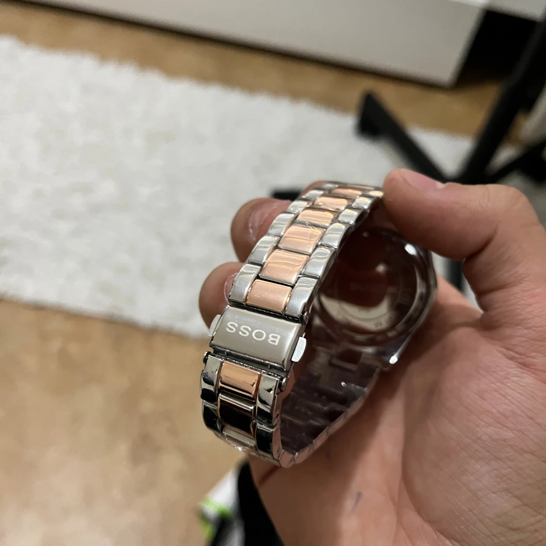 Hugo Boss klocka i silver och roséguld - 3