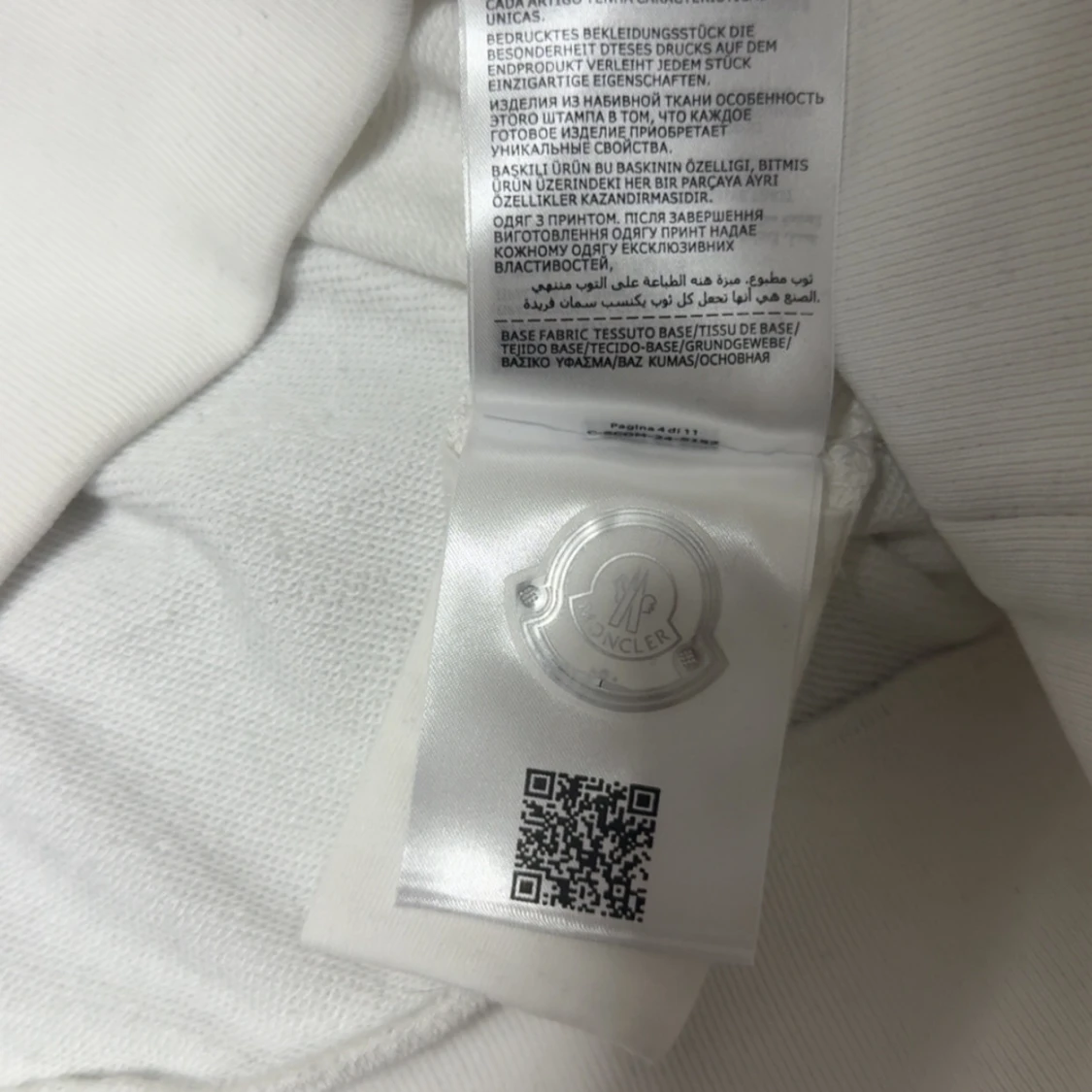 Vit långärmad tröja från Moncler - 2