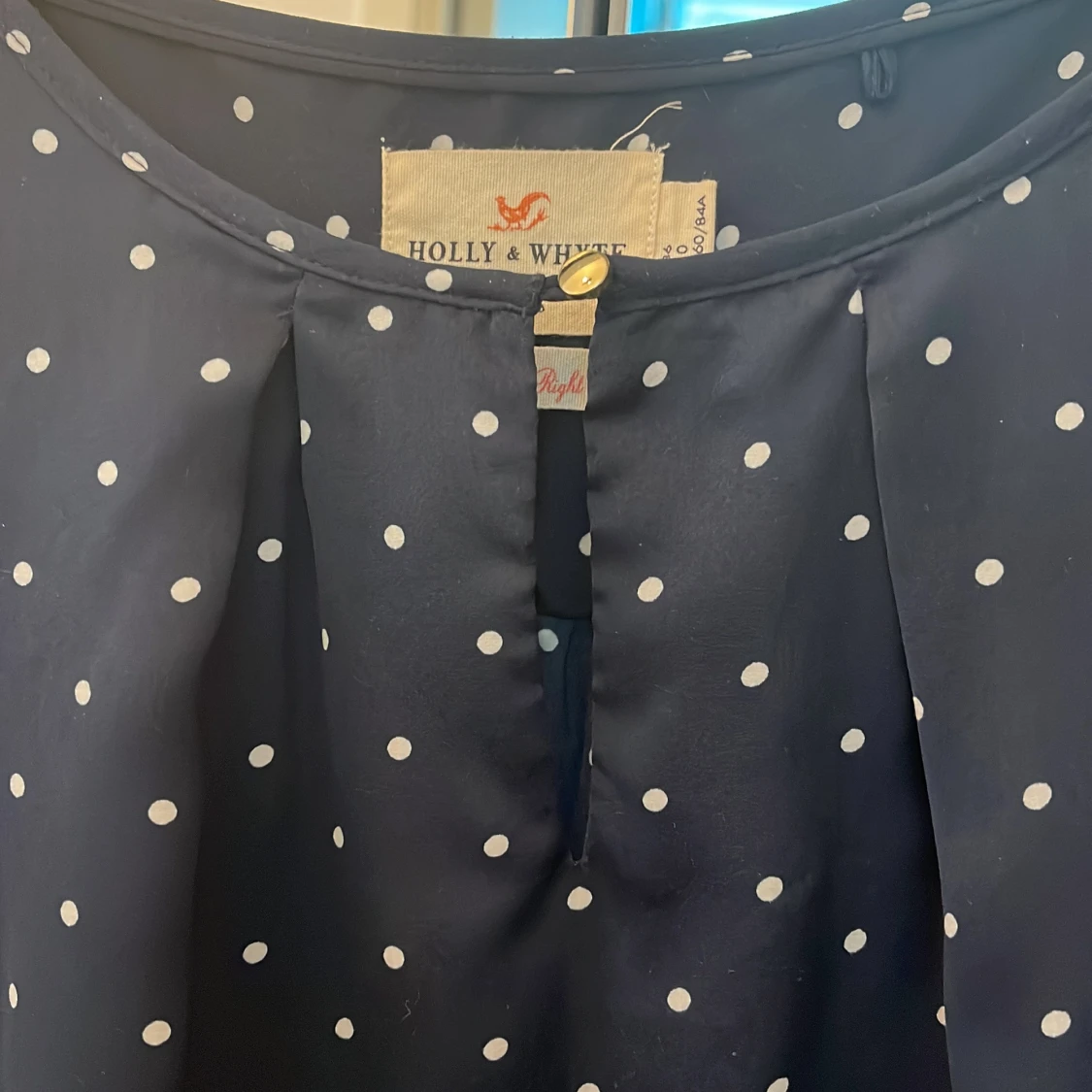 Marinblå prickig skjorta  Holly & Whyte - 1