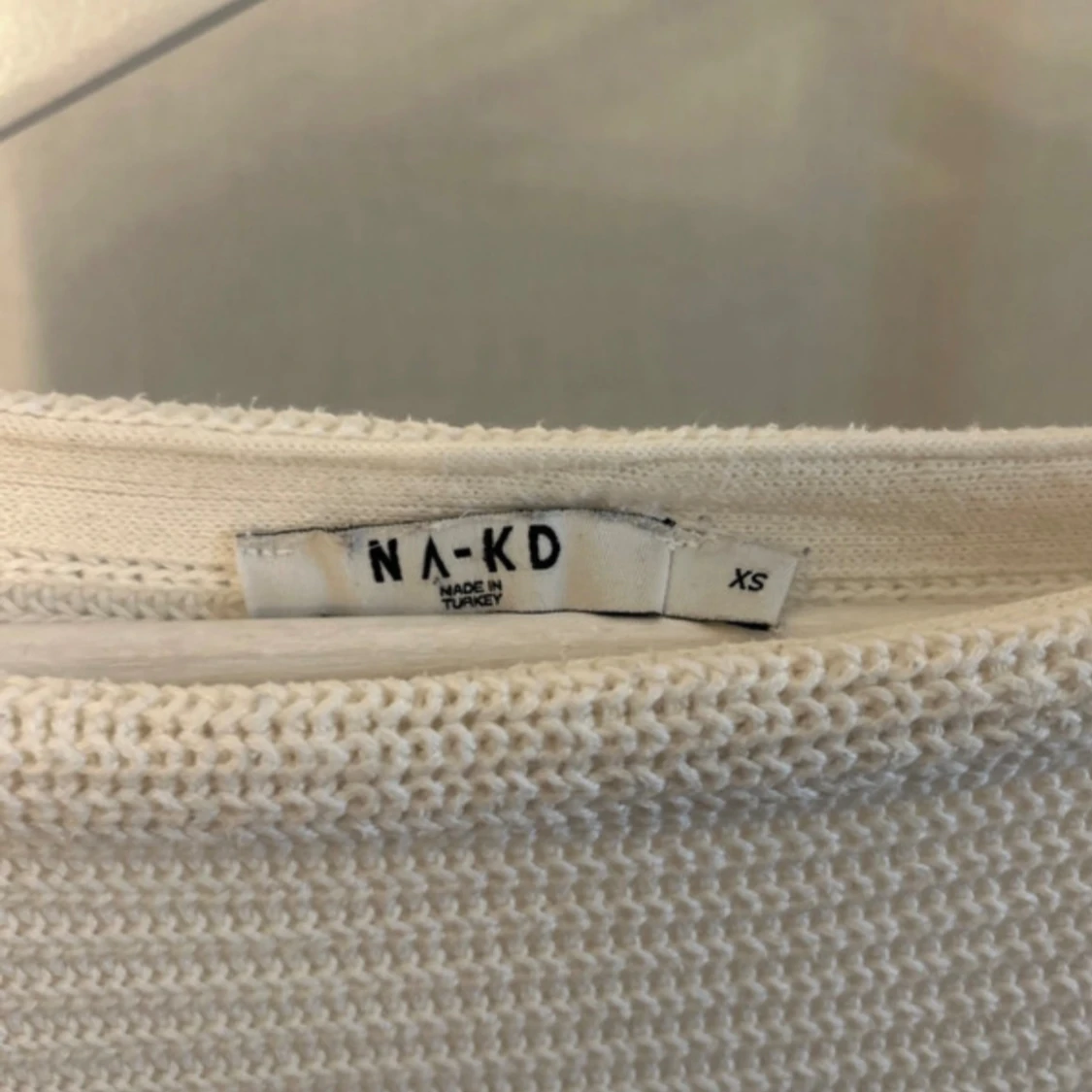 Vit stickad tröja från NA-KD XS - 2