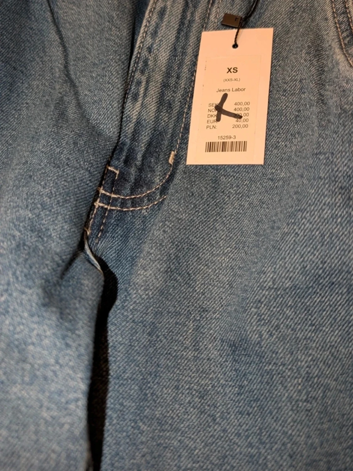 Blå wide jeans Labor XS - 6