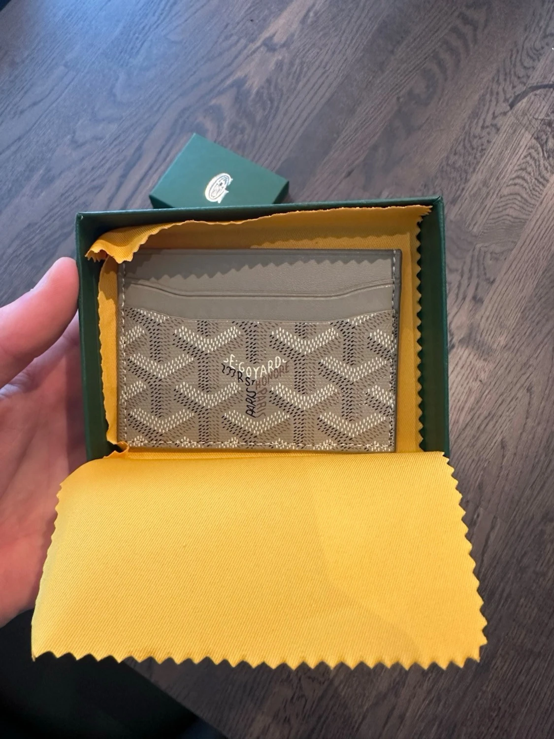 Grå/sand Goyaard plånbok  - 2