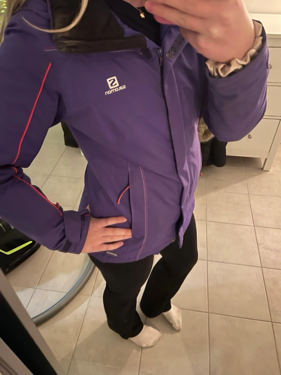 Lila skidjacka från Salomon - 5