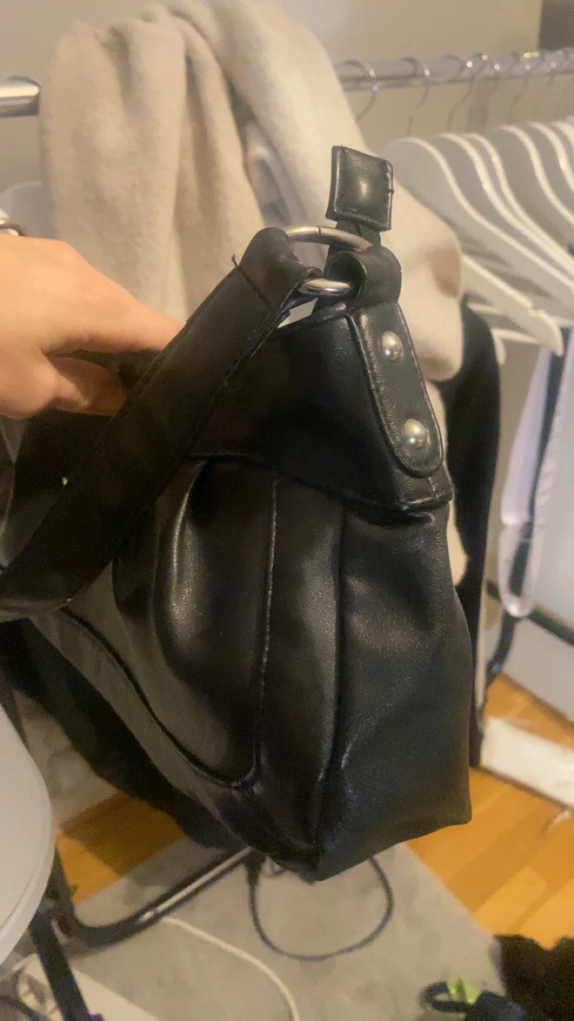 Vintage svart väska - 3