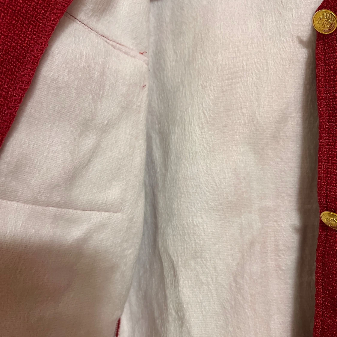 Set jacka och kjol tweed med bälte midja kedja  - 4