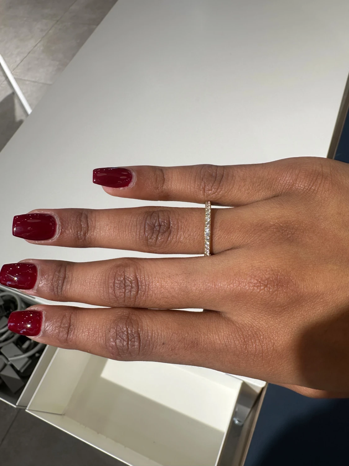 Glittrig guldring  - 2