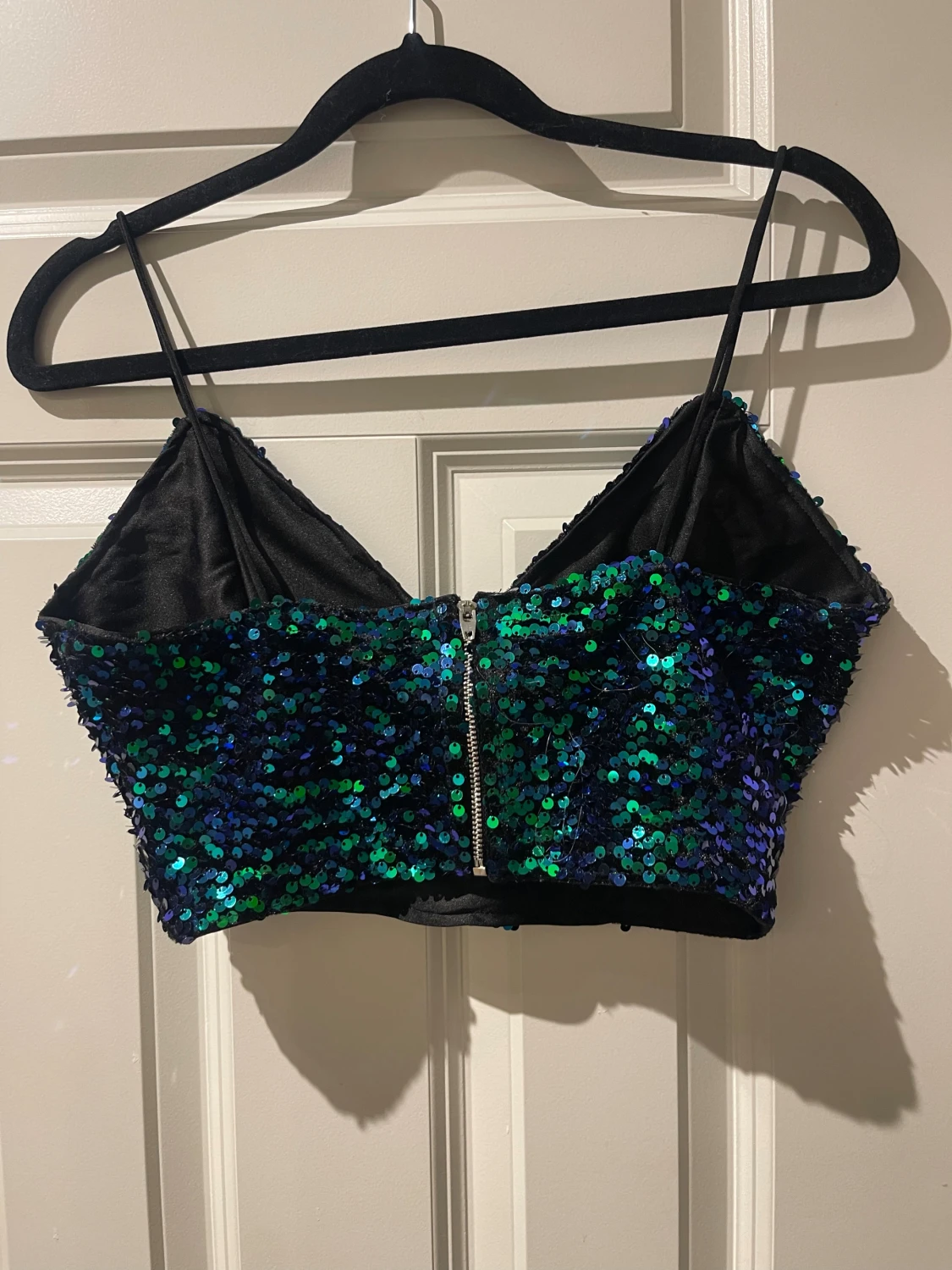 Glittrig paljett-topp - 1