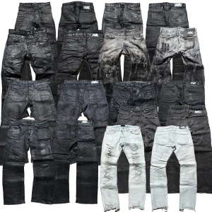 waxed 1of1 jeans NVR - WEDNESDAY 12/10 — NVR denim drop  9 pairs of 1-of-1 denim. Once gone, they’re gone forever. Waxed slim, flare, bootcut denim sizes W29-W31  INSTAGRAM: @newvanguardrevolution  This drop is a small collection of handmade pieces crafted entirely from reclaimed materials. Nothing is mass-produced, and nothing is identical. Each piece carries traces of the process: seams that don’t follow convention, denim that has lived a previous life, and shapes that are discovered rather than drafted. 