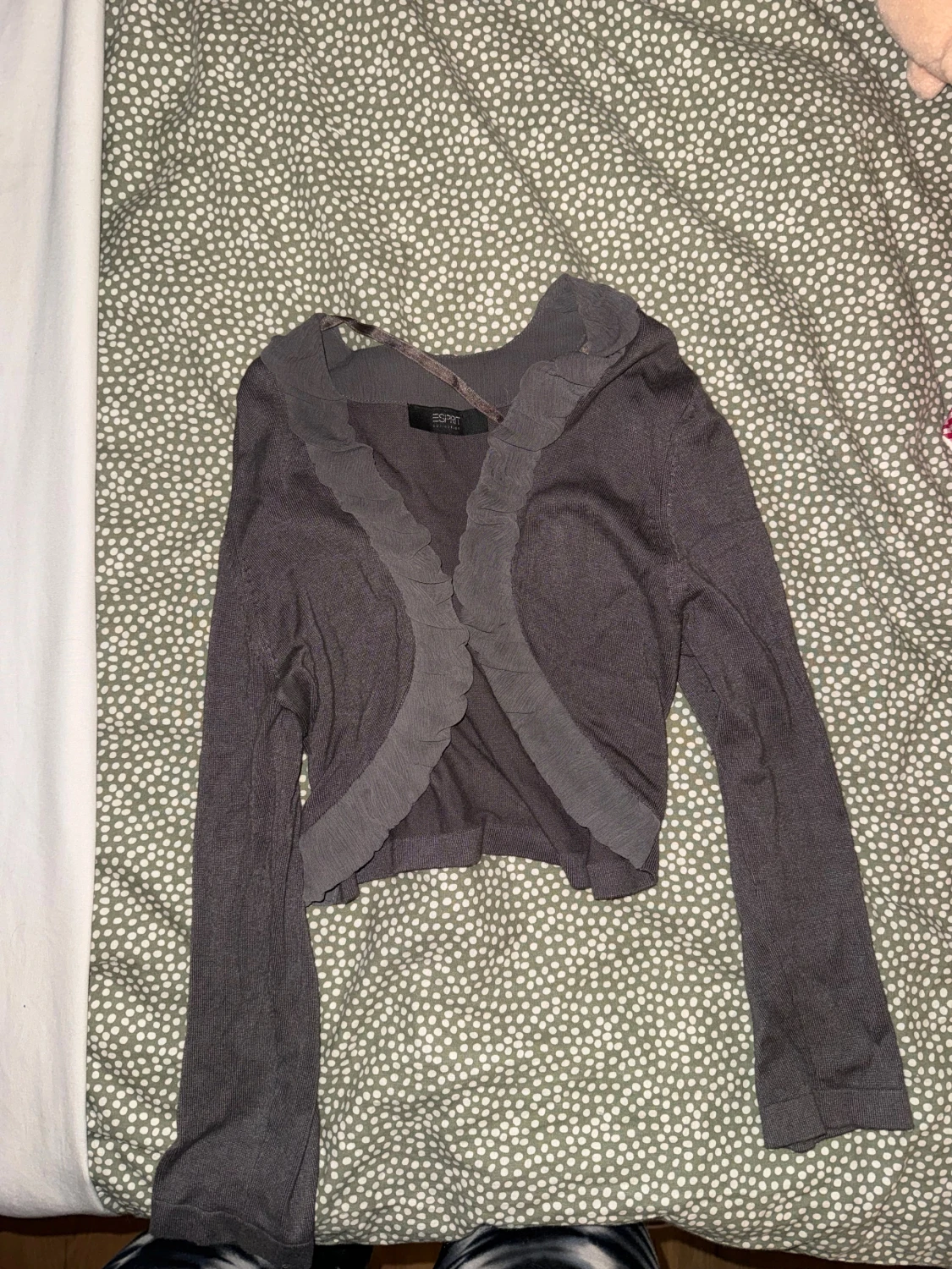 Grå croppad kofta från Esprit - 2