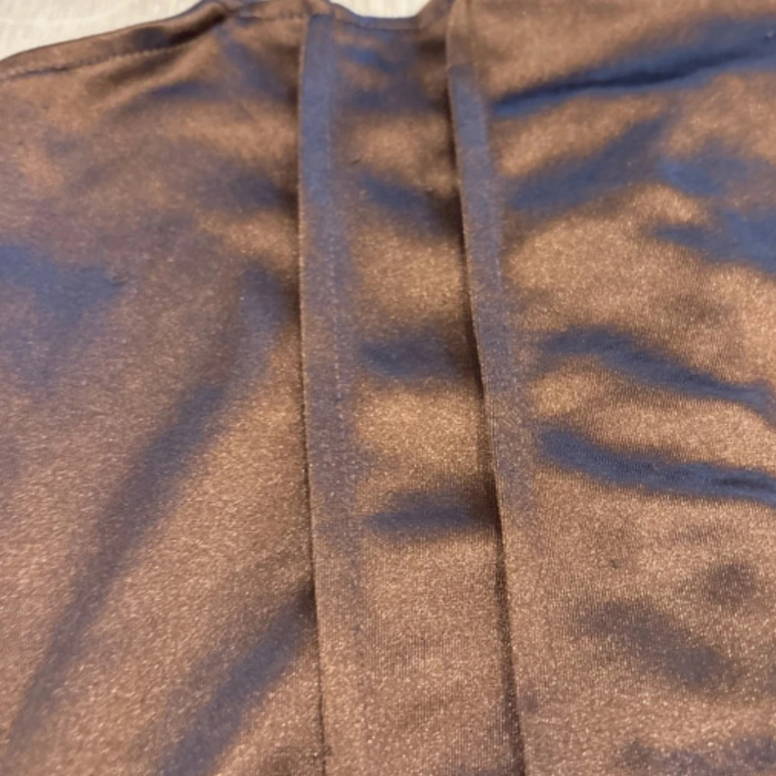 Brun korsett-topp med snörning - 1