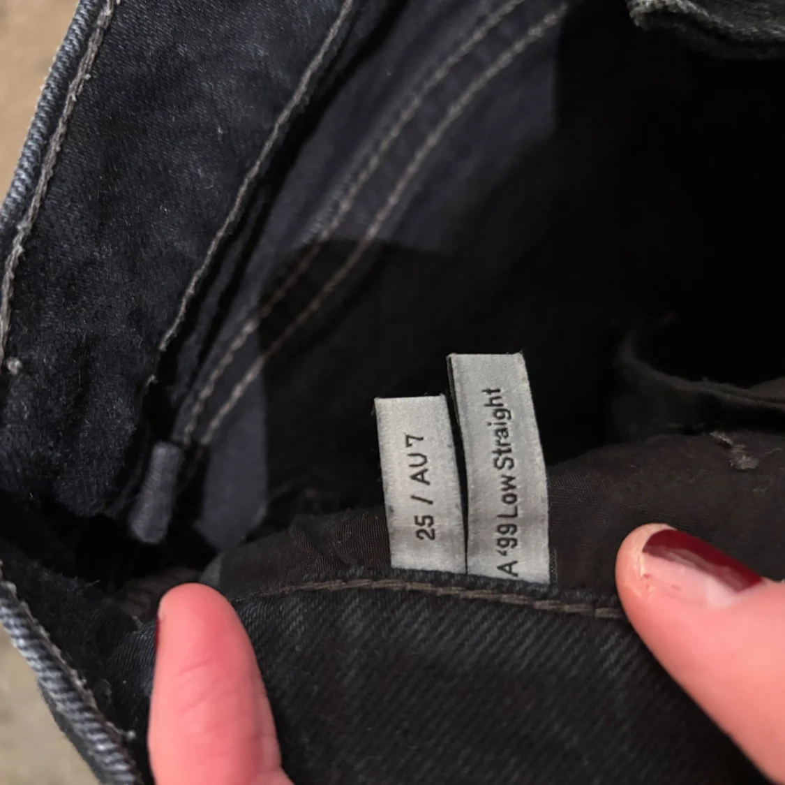 Svarta straight jeans från Abrand - 4