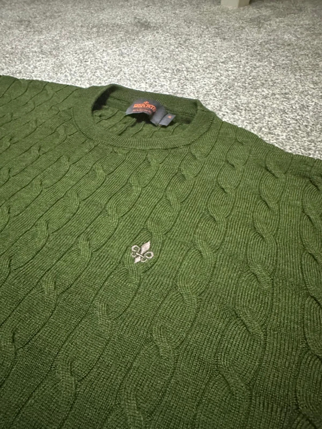 Grön stickad tröja från Morris - 1