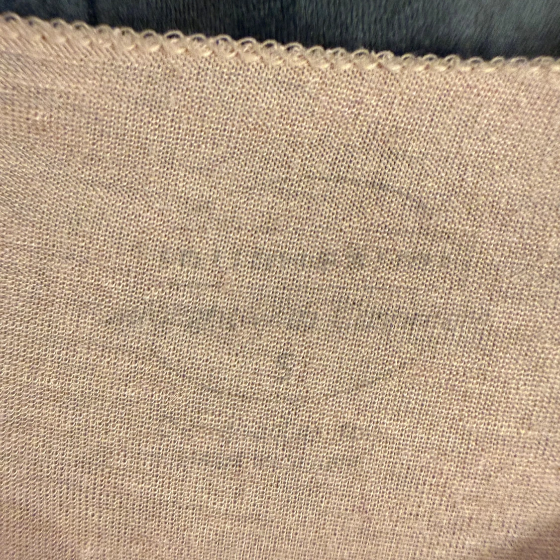 Beige långärmad mesh topp - 2