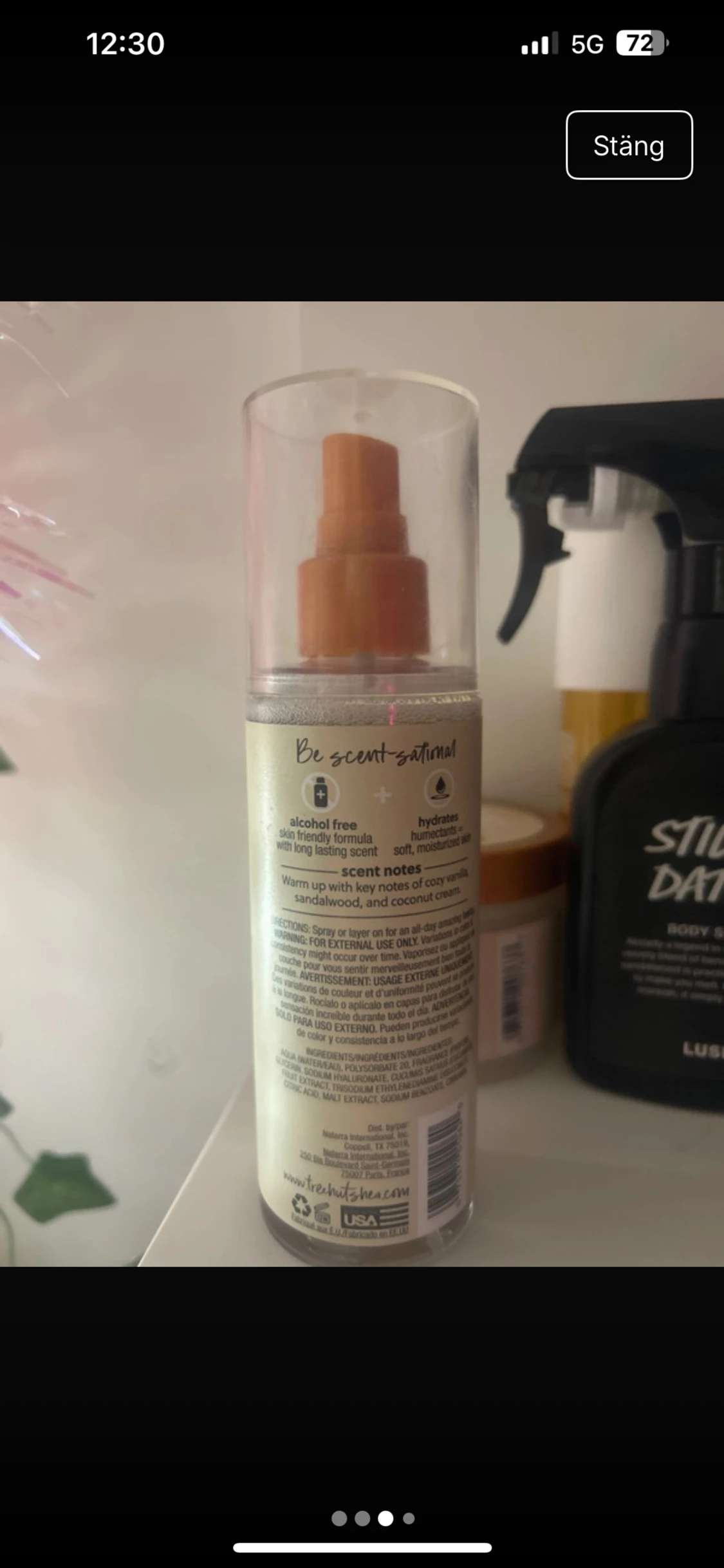 Tree Hut Vanilla Fragrance Mist - 2