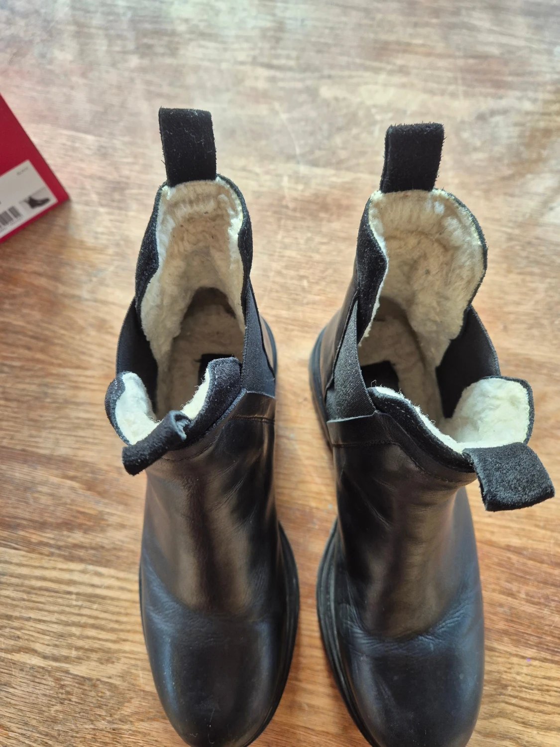 Svarta chelsea boots med foder - 3