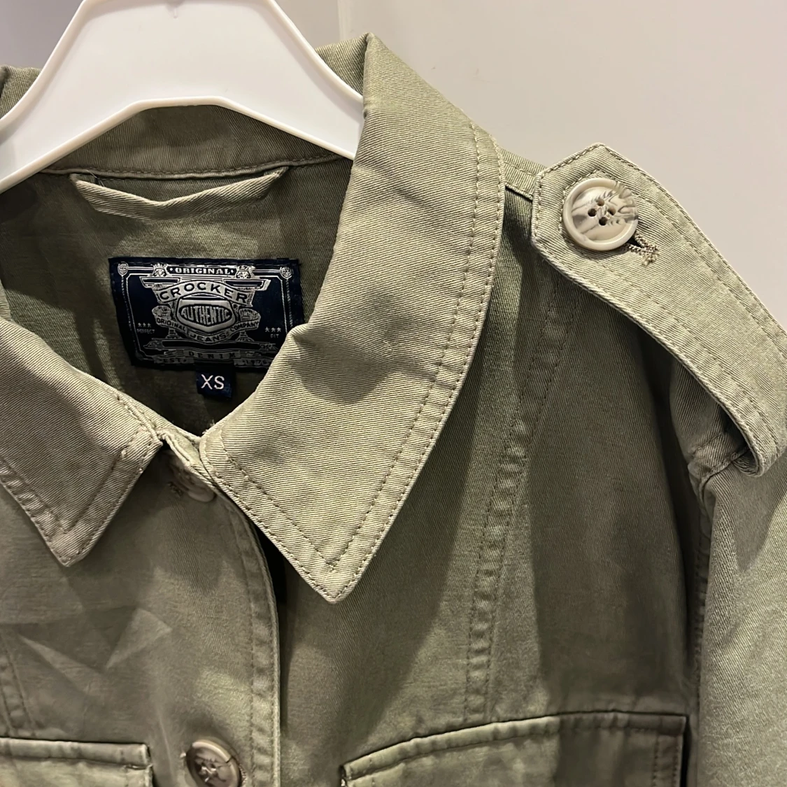 Mintgrön jeansjacka  - 1