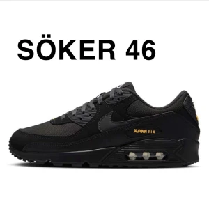 Söker Nike Air Max 90 Svarta sneakers - Söker ett par air Max 90 i storlek 45,5 och 46 i mörk färg