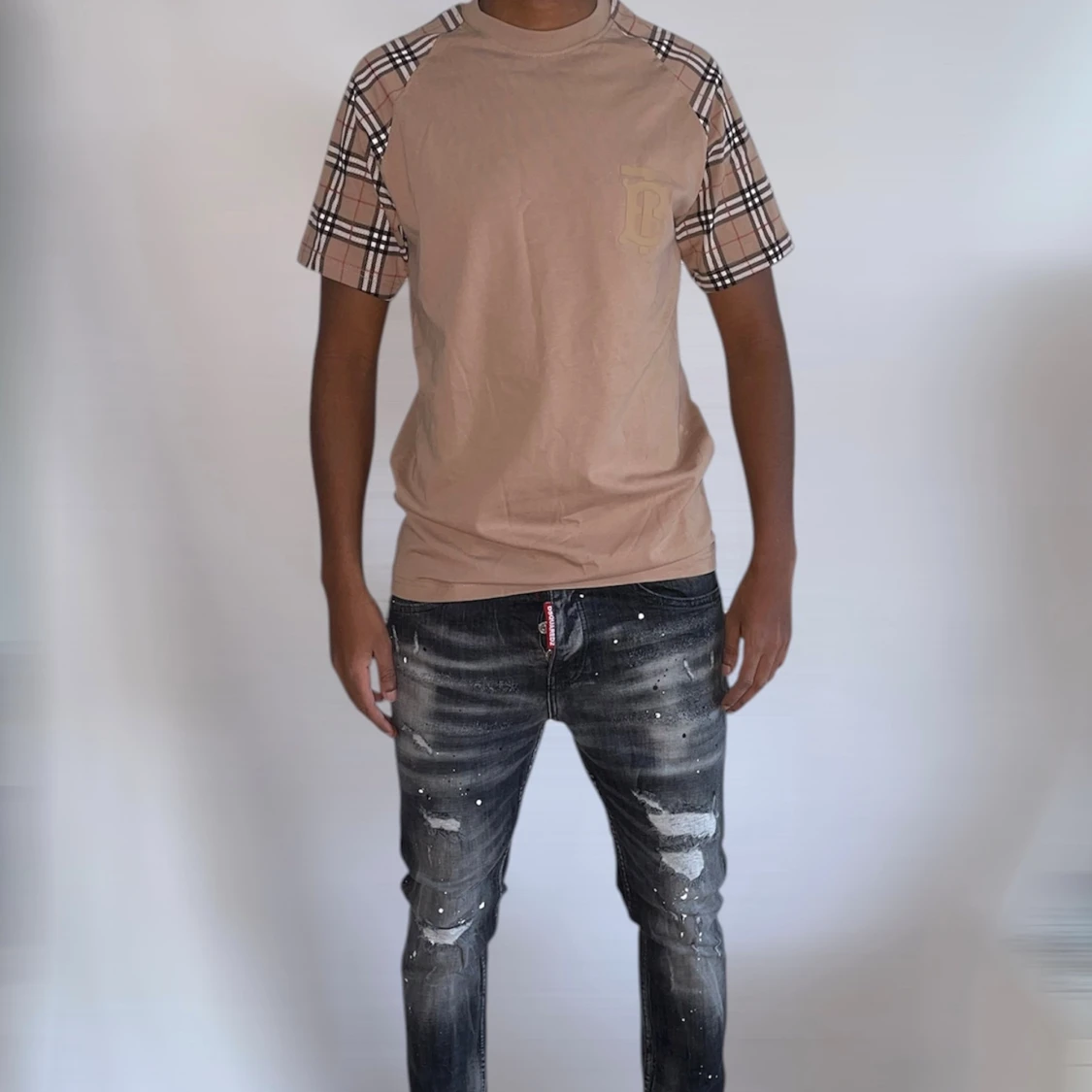 Burberry tshirt strl S beige  - 2