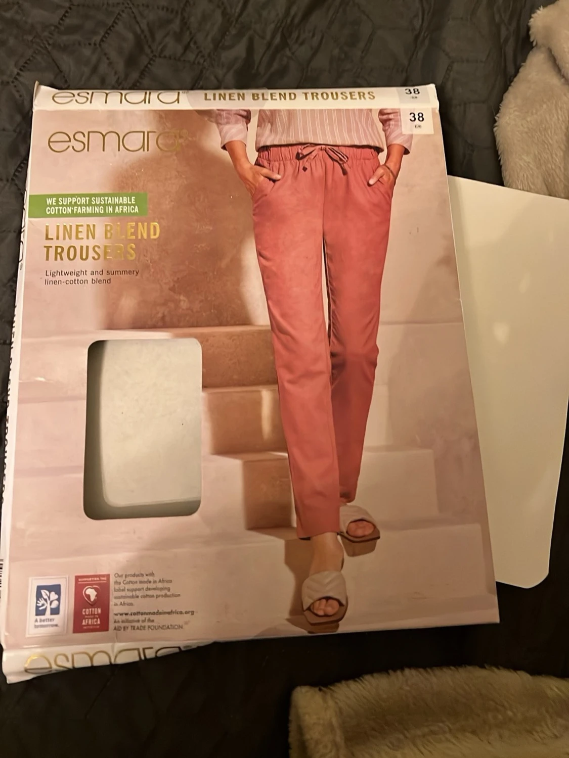 Rosa linnebyxor från Esmara - 1