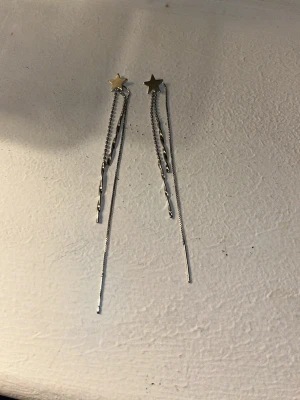 silver örhängen - silver stjärn-örhängen 