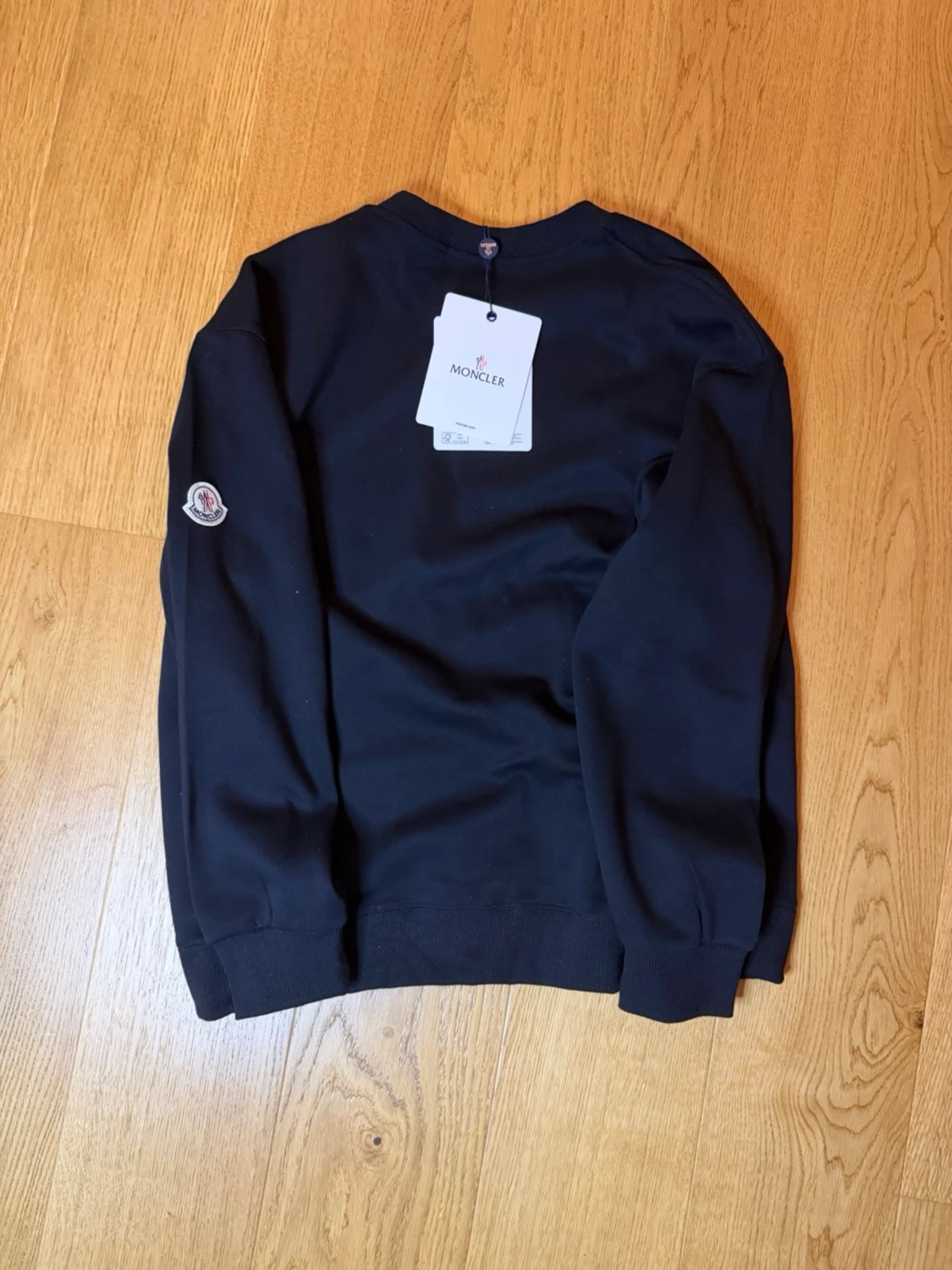Svart Moncler sweatshirt med logga - 1