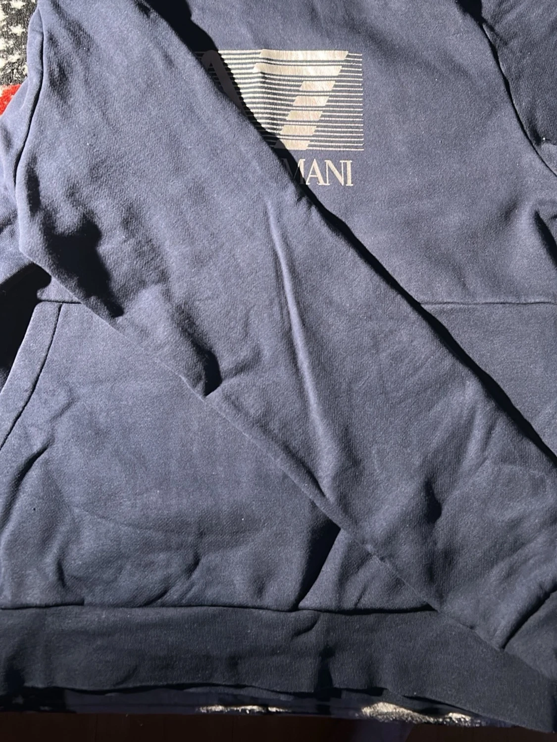 Mörkblå hoodie från Emporio Armani - 1