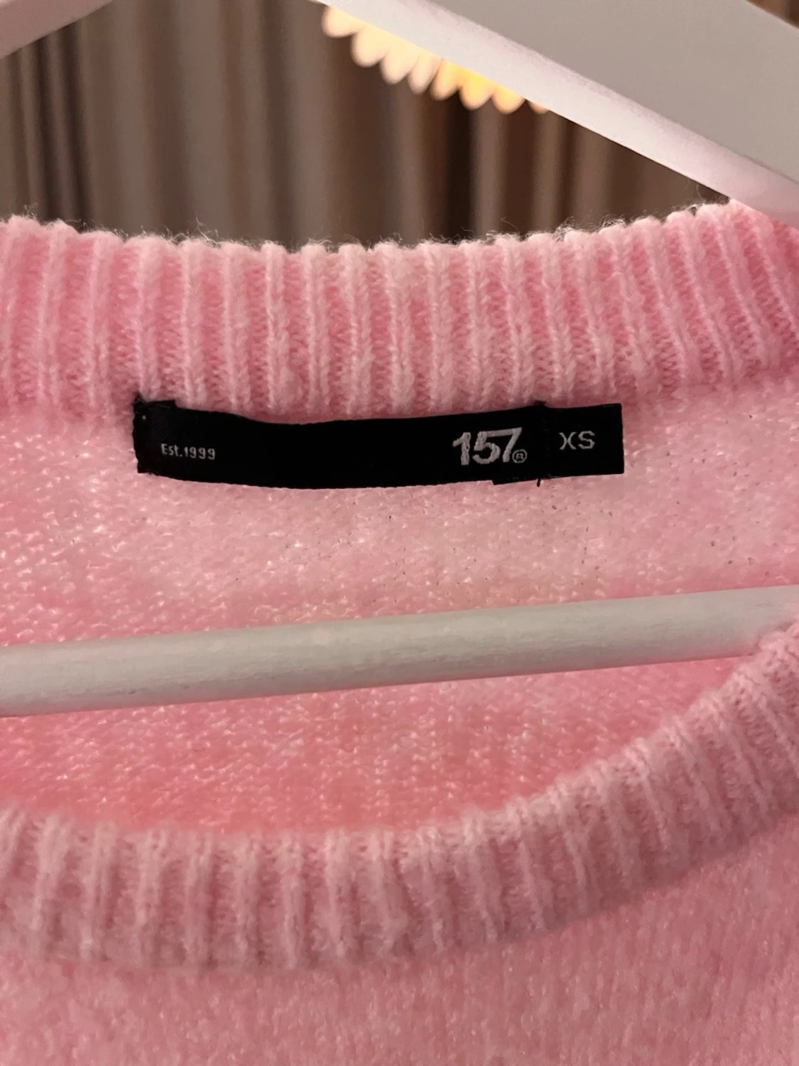 Ljusrosa stickad tröja från 157 - 3