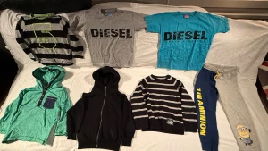 Barnkläder 110-116 - Nu säljer jag en hel del barnkläder, antingen så kan man köpa alla 21 plagg för 280kr, eller så kan man köpa minst 5 plagg för 15kr styck, alla plaggen är i storlek 110-116