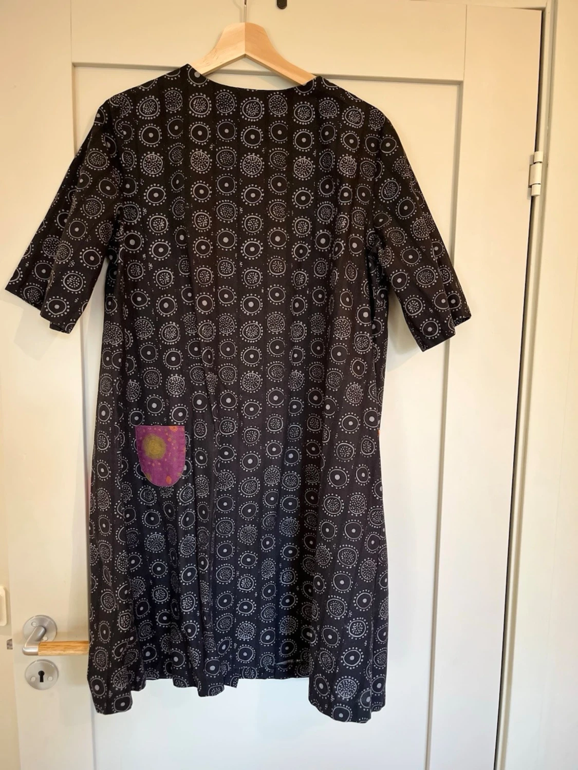 Marimekko svart mönstrad klänning - 1