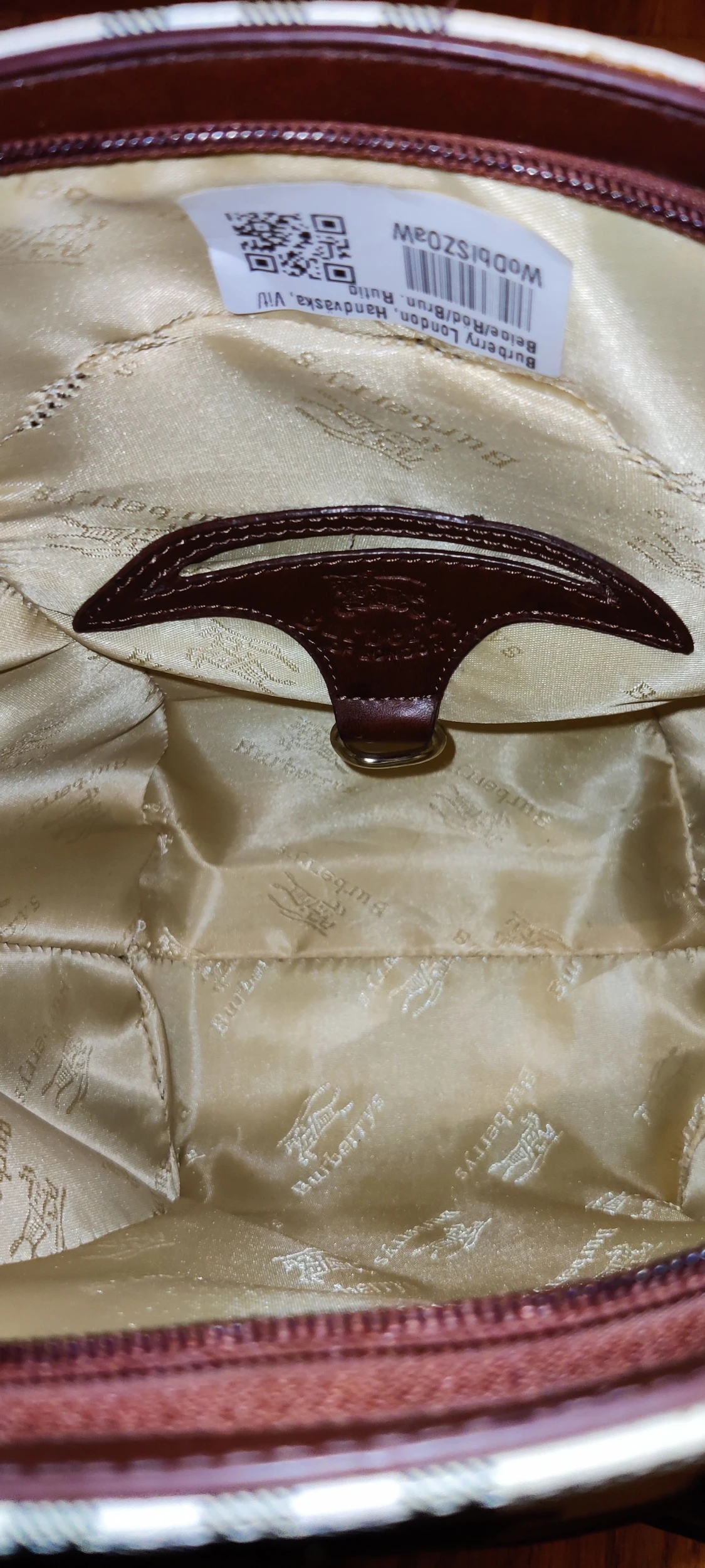 Rutig handväska från Burberry - 4