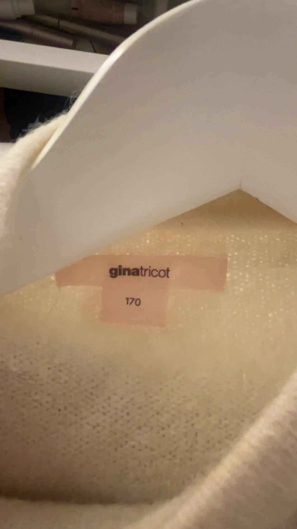 Vit stickad tröja från Gina Tricot - 2