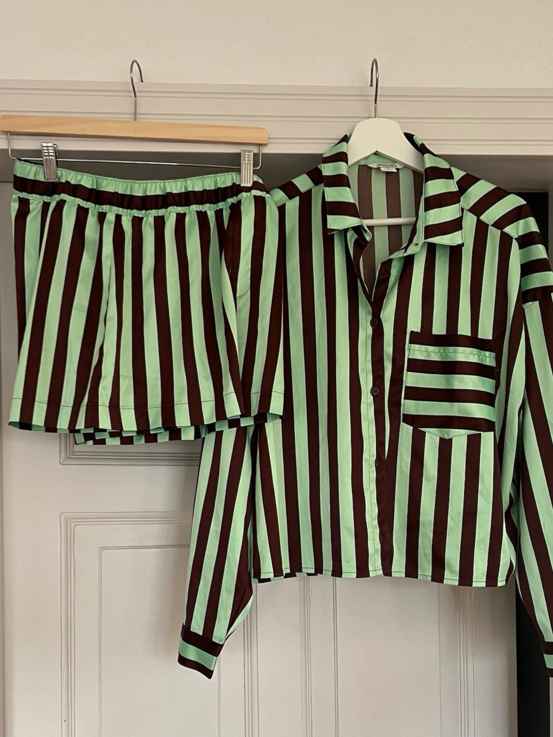 Randigt pyjamas set - 2