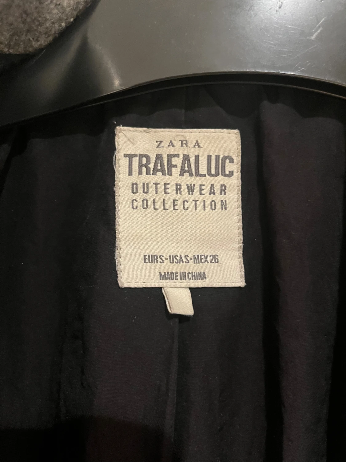 Grå kappa från Zara  - 2