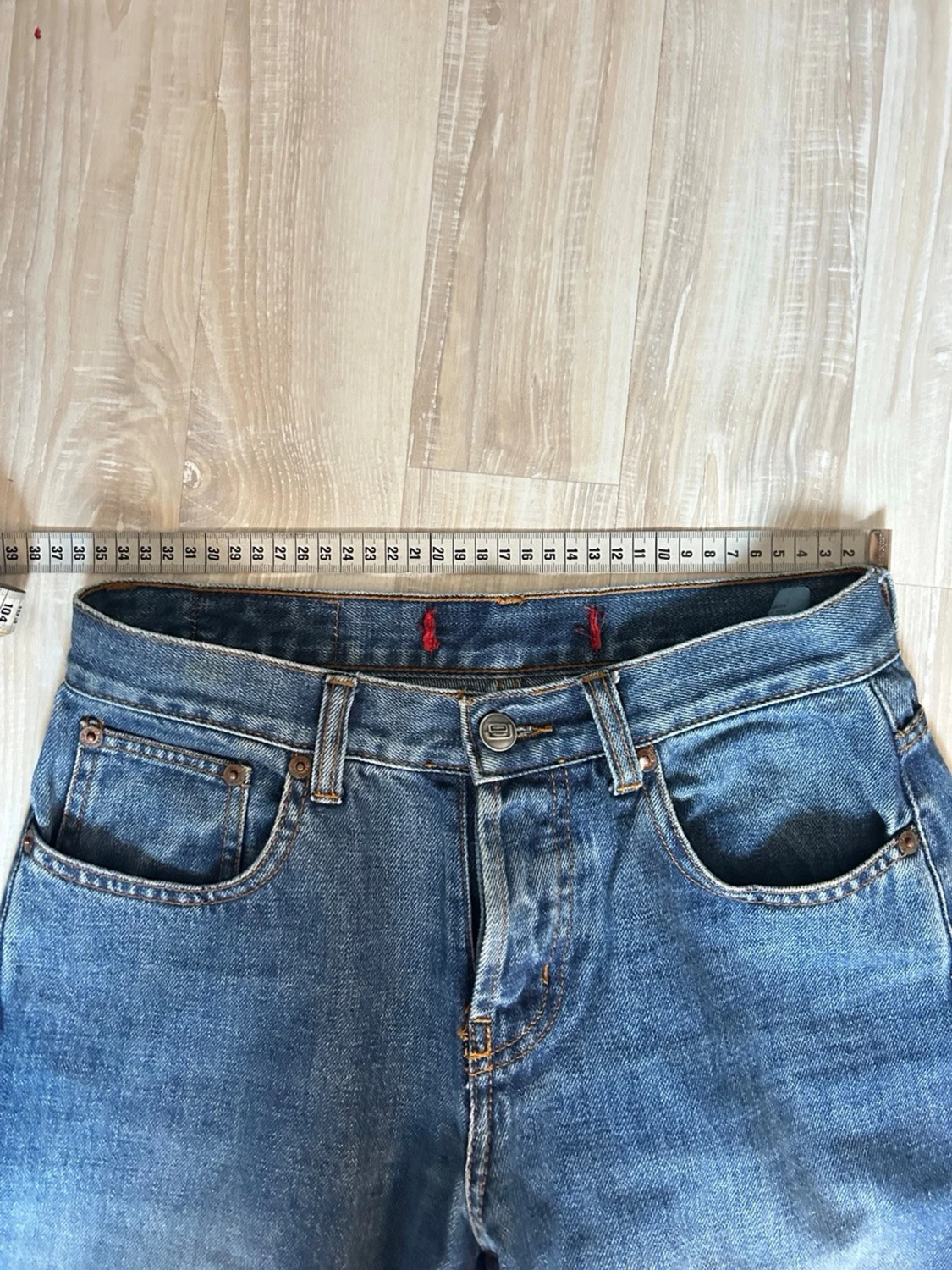 Blå raka jeans från ONLY, storlek 28 - 5