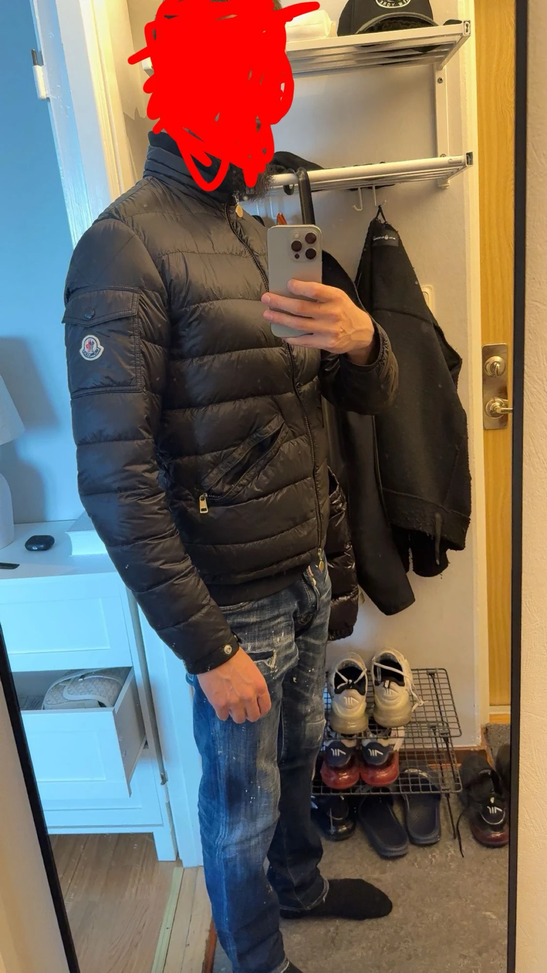 Svart Moncler dunjacka herr - 2