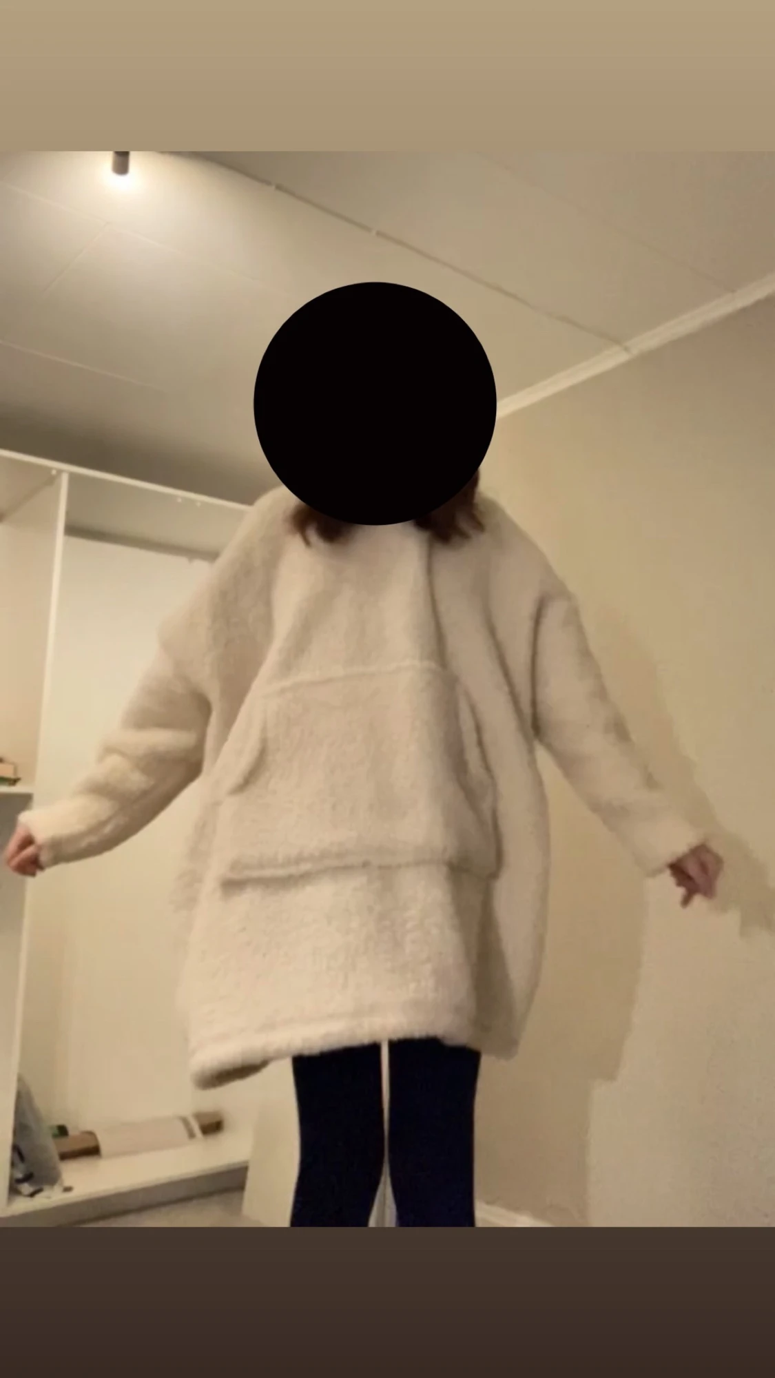 Oversized teddyhoodie