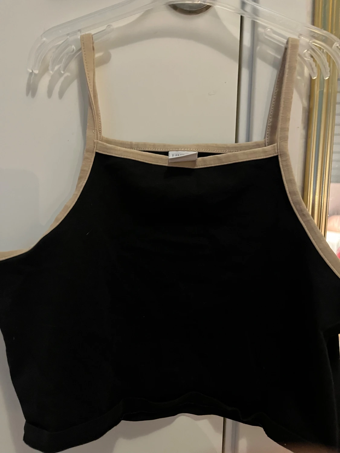 Svart linne/topp- strl 146-152