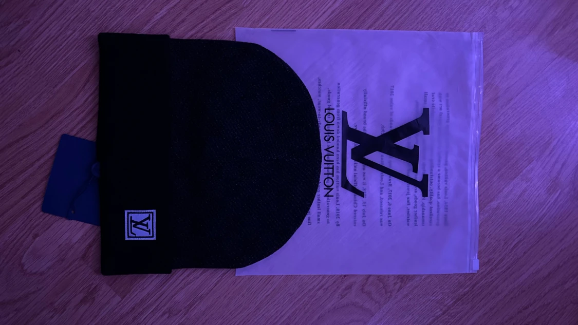 Snygg svart rutig mössa - 4