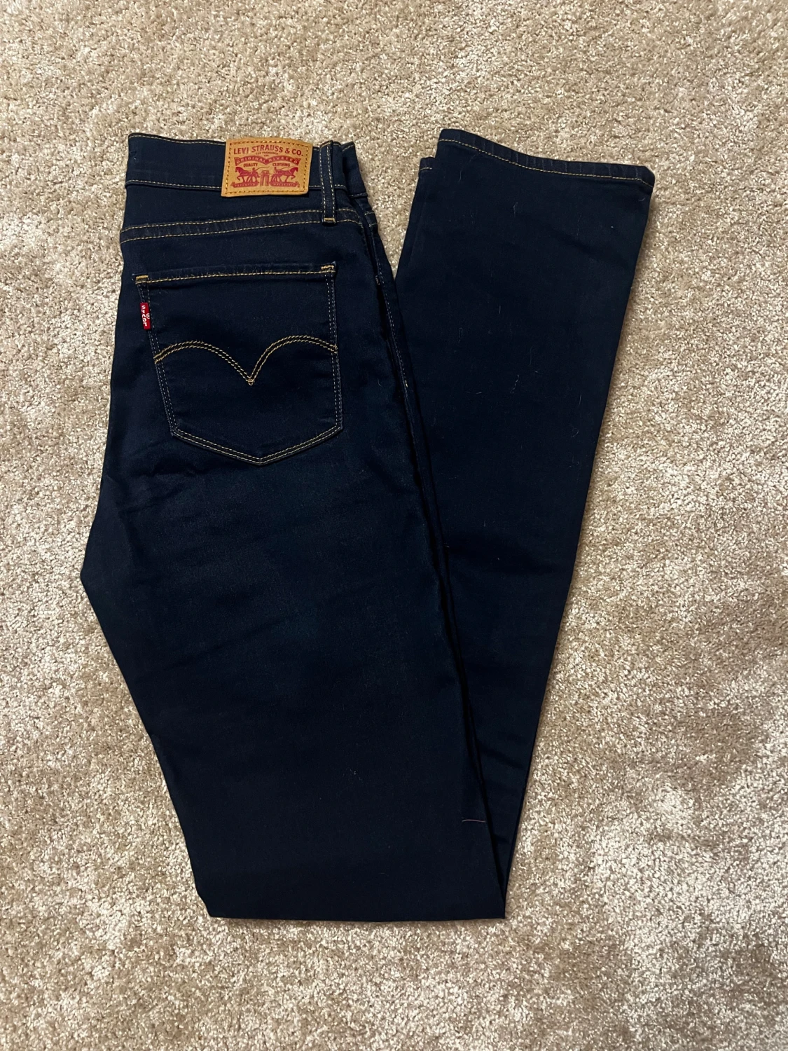Levi's 724 High Rise Straight jeans blå