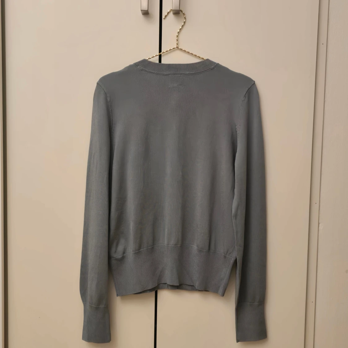 H&M stickad grön kofta - 1