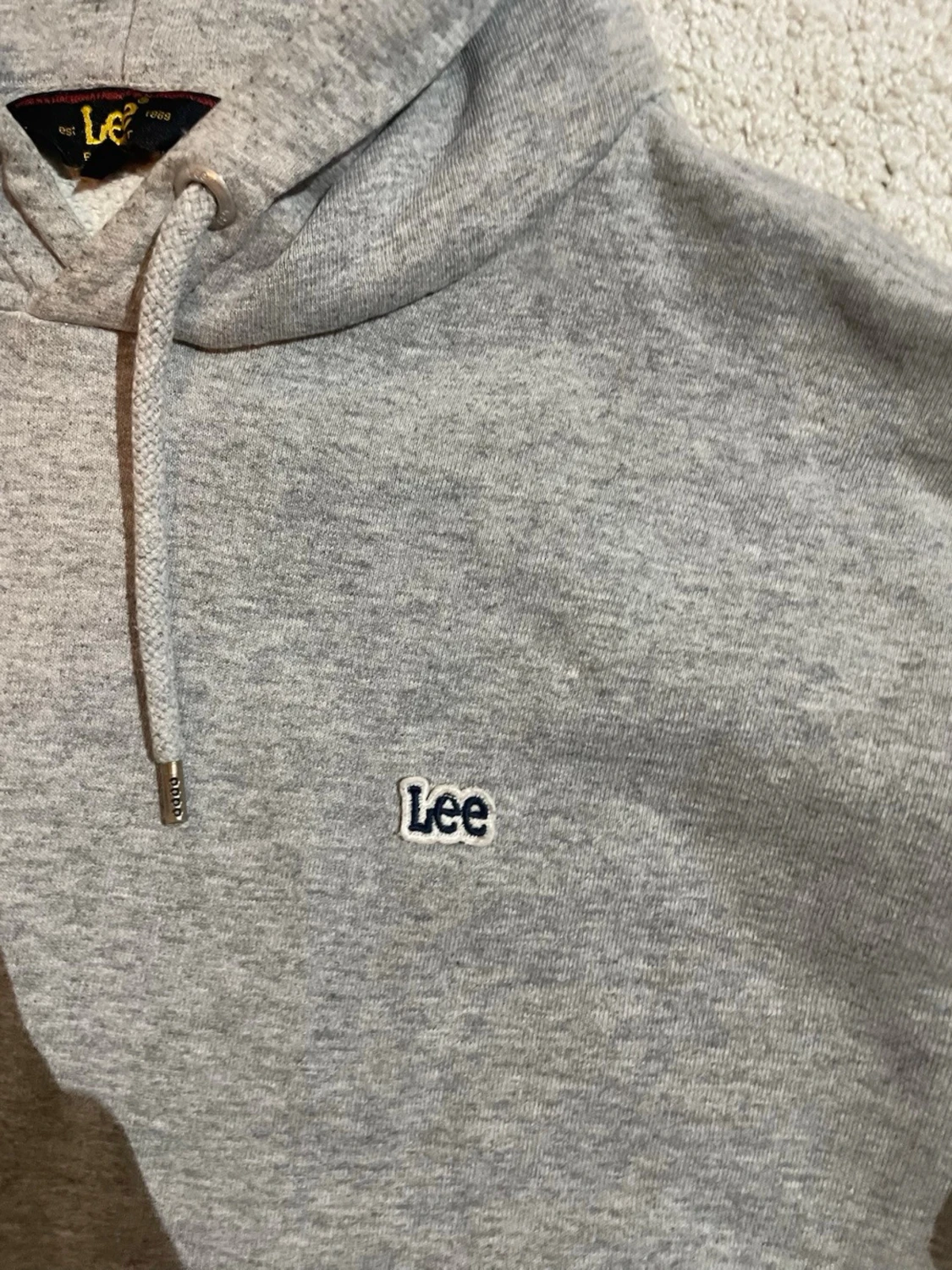 Lee Grå Hoodie | L men passar M - 2