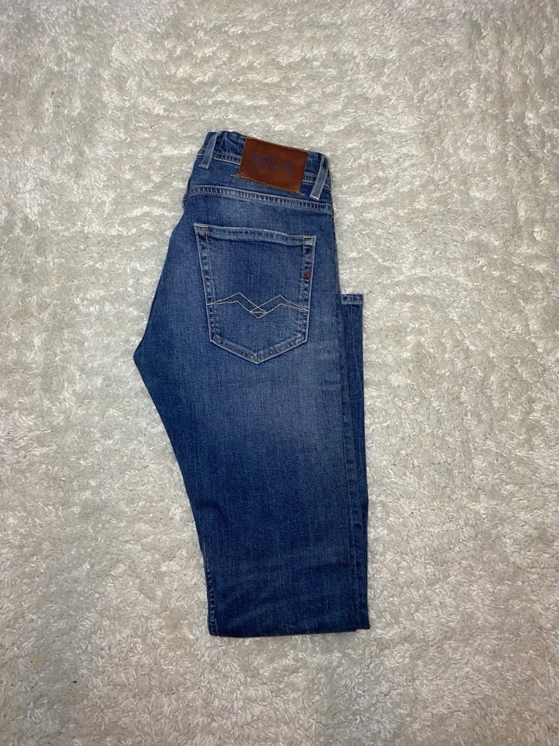 Mörkblå Replay Grover jeans