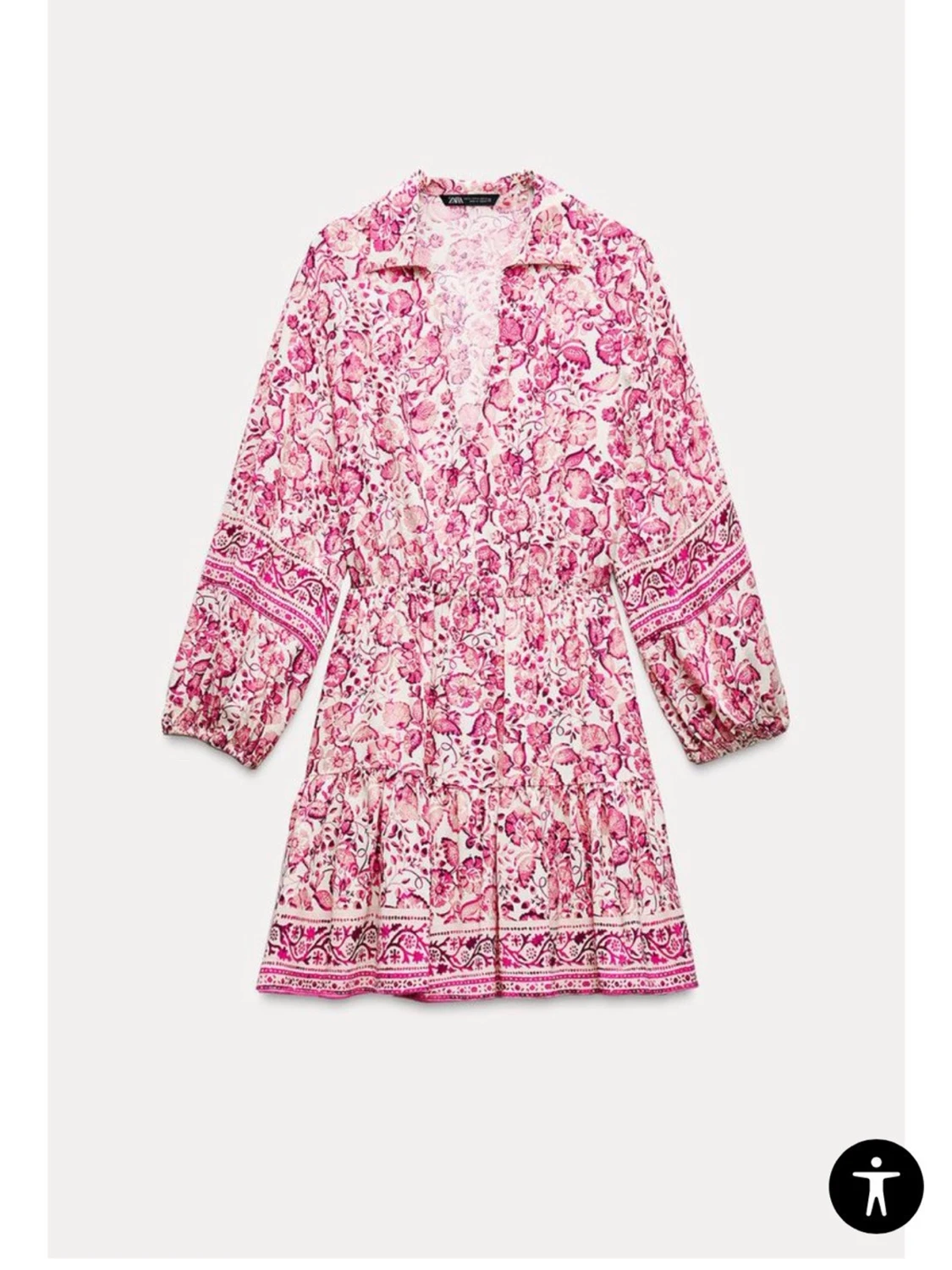 Blommig kortklänning från Zara