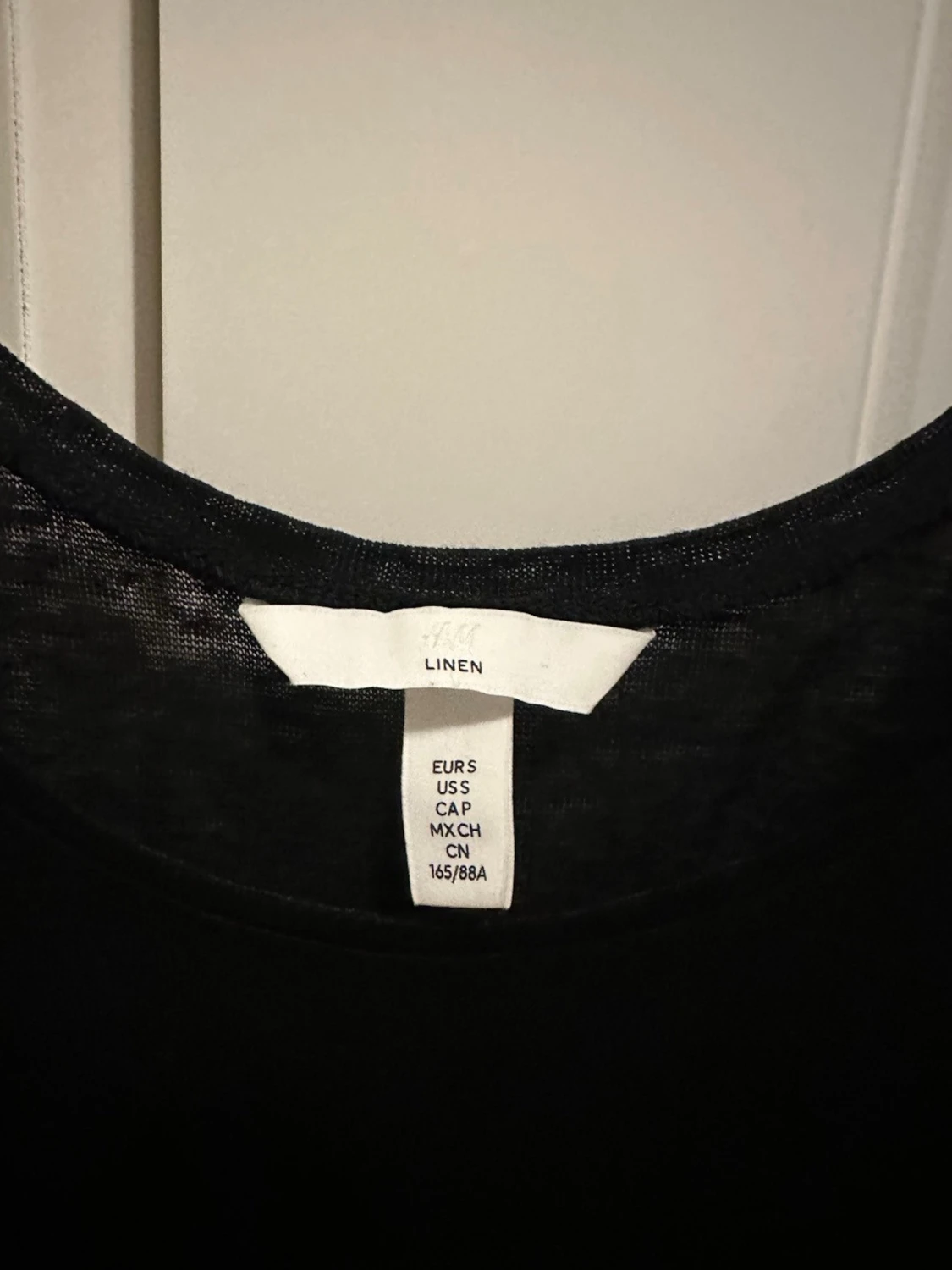 Svart linnetopp från H&M stl S  - 1