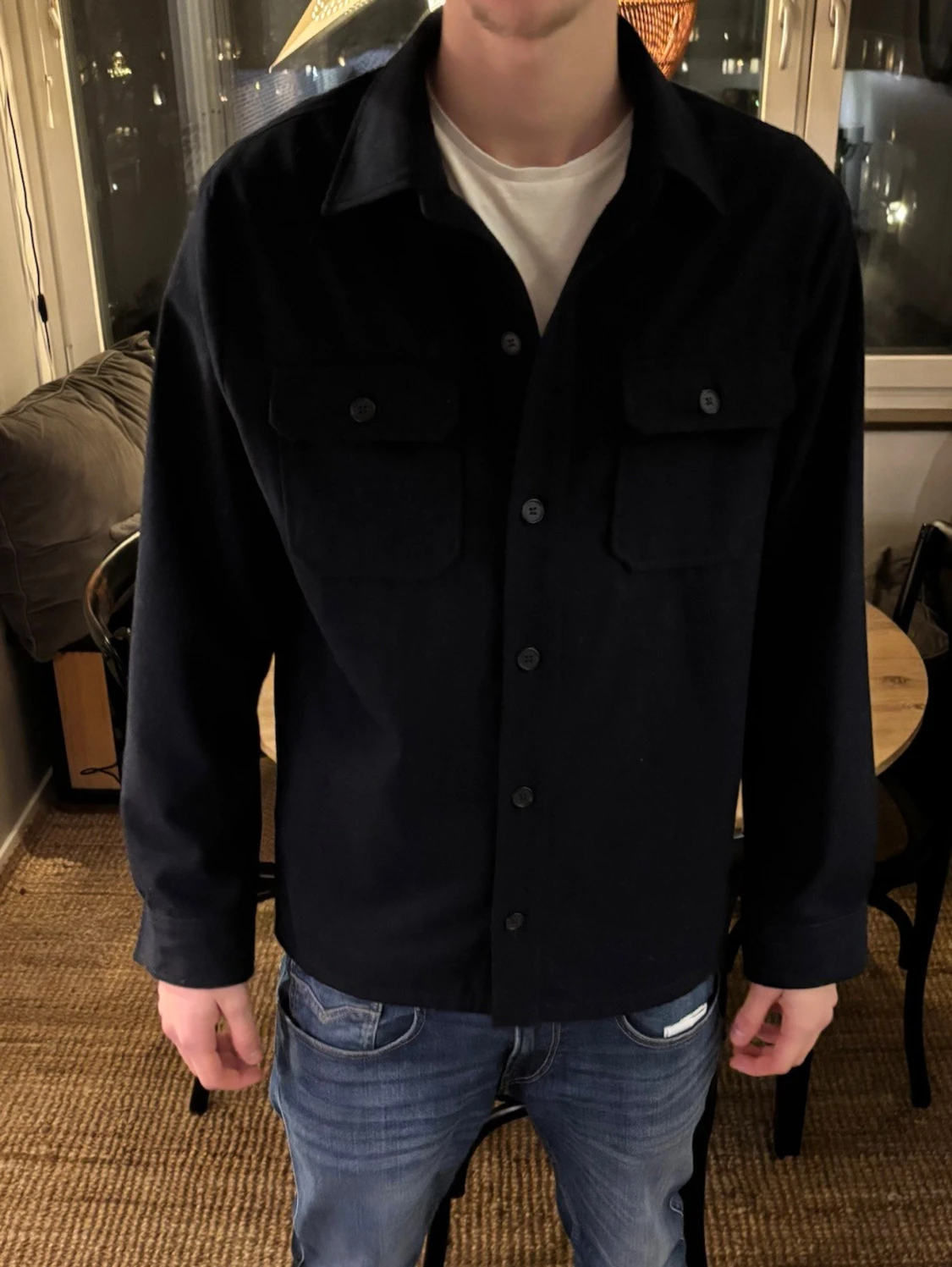 Svart overshirt från Riley - 2