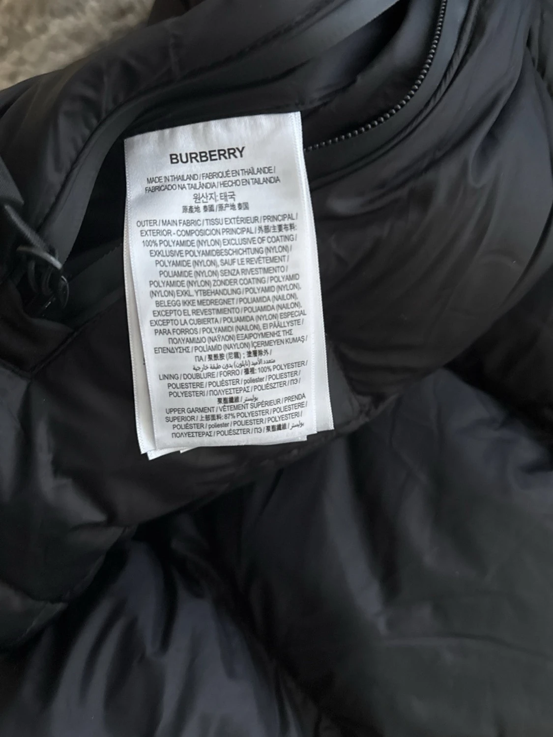 Svart burberry jacka - 6