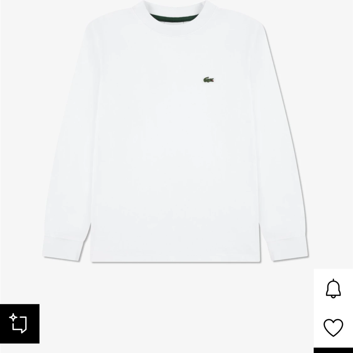 Vit långärmad tröja från Lacoste