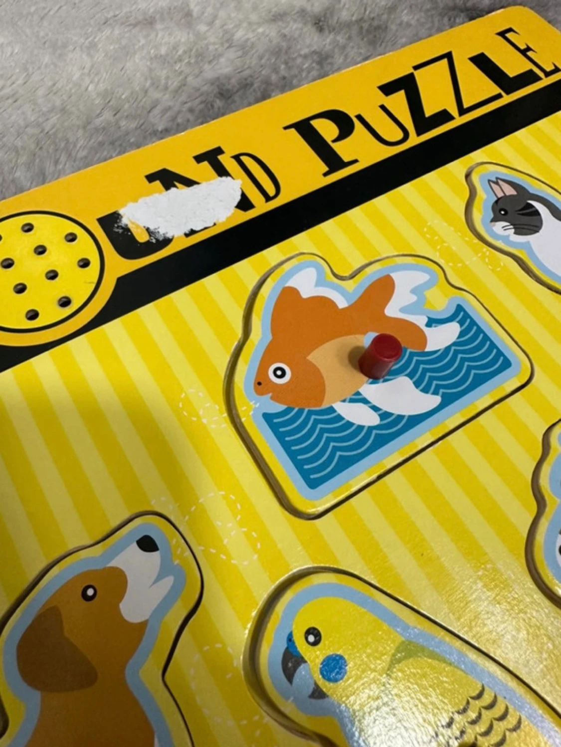 Gul djurpussel från Melissa & Doug - 1